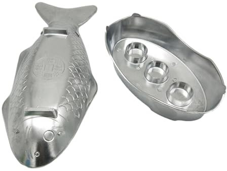Bandejas De Comida para Plato De Pescado - Juego De Olla Caliente, Plato De Pescado, Plato Grande para Servir con Forma De | Bandejas De Metal para Servir con Forma De Plato De Pescado De Estilo T