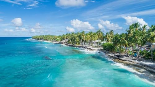 Tropischer Strand - 3000-Teiliges Puzzle, Kunstsammlungspuzzle, Jedes Teil, Lustige Puzzles, Kreative Festivals