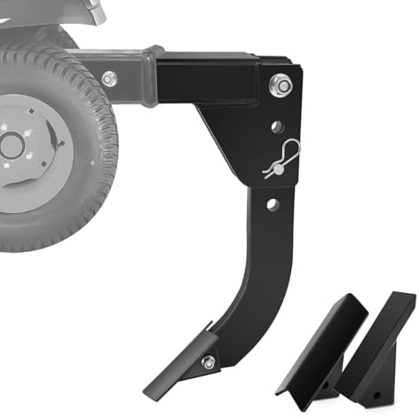 3-Punkt-Grabenschneider-Aufsatz, passend für 5,1 cm große Empfänger, Anhängerkupplung für Traktor, Rasenmäher, ATV, UTV, verstellbarer Subsoiler Pflug mit Ersatz-Pflugklinge für Garten, Bauernhof,