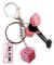 Krilucly Niedliche Rosa Schlüsselanhänger, Anhänger Schlüsselanhänger, Niedliche Schlüsselanhänger Anhänger Acryl Keychain Tasche Deco, Adapté aux Accessoires de Concert, Kreative Acryl Anhänger