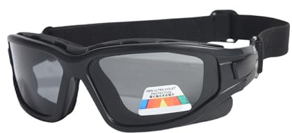 Schlaffreundliche UV-Schutzbrille mit anpassbaren Trägern, geeignet für empfindliche Augen und postoperative Pflege