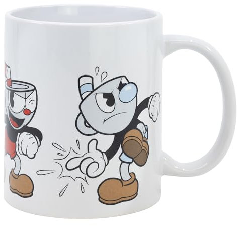 Taza de cerámica de sublimación de 325 ml en caja de Cuphead & Mugman