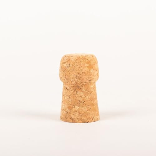 INNA-Glas Korken AURELA für Dekozwecke, Presskork, Natur, 4,7cm, Ø2,8cm | Pilzkopf - Sektkorken