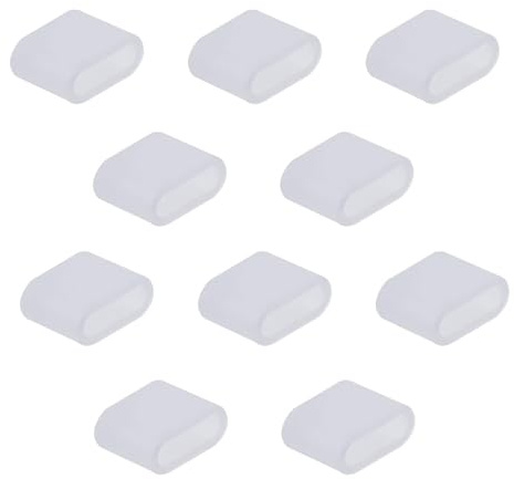 Azlanway 8 Stück USB-C Schutzkappe, Transparent Staubschutzkappe USB-C Stecker USB C-Kappen-Anschluss-Stopper Silikon USB C Staubdichte Abdeckung Staubschutz Abdeckkappen für USB Typ-C