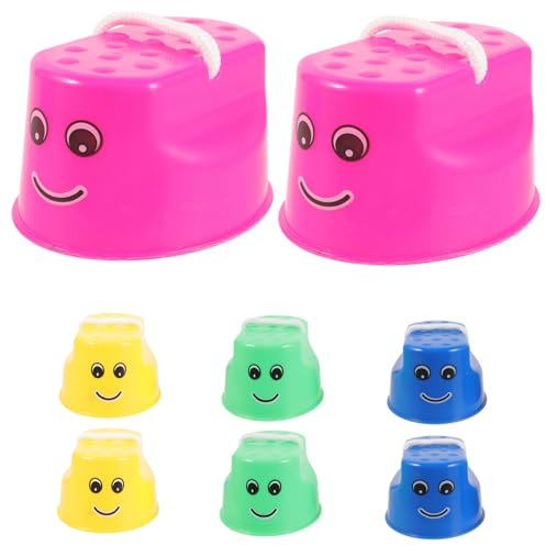 Toyvian 8stücke Teiliges Junge Mädchen Sport Stelzen Spielzeug Für Gleichgewichtstraining Im Freien Fördert Die Sensorische Entwicklung Gleichgewicht Von Kindern