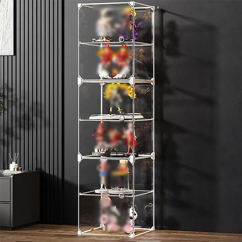 Acrylglas-Vitrine für Wohnzimmer, Sammlerstücke, Dusoof Aufbewahrung, Nizer, Regal, Schrank für Rock-Kollektion (121,9 cm)