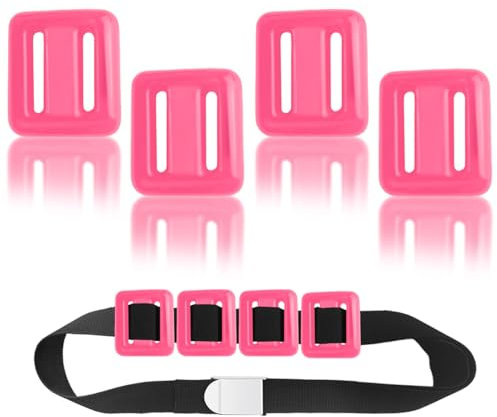 GSYUWIH 4 Pcs Scuba Weight Belt,Dive Weight Belt,Nylon Coated Dive Weights Block,1.1LB Scuba Weights,Freediving Weighted Dive Belts,Belts with Metal Block Buckle for Free Diving Spearfishing
