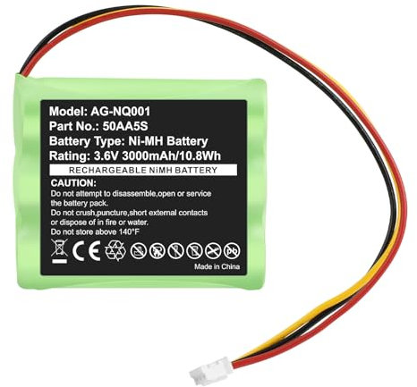 LabTEC Replacement Battery for Toniebox 50AA5S, 3000mAh 3.6V Rechargeable NI-MH Battery for Toniebox 50AA5S Tonies Tonie Box Speakers & Music Box Soundbox for Children