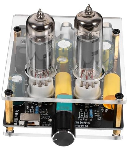 Veemoon RöHrenvorverstäRker 6K4 Tube Preamplifier HiFi Phono VorverstäRker FüR Plattenspieler Stereo Audio VerstäRker FüR Heimkino DIY