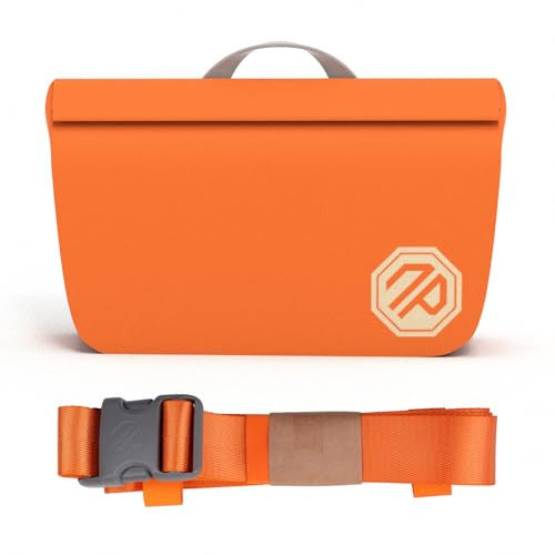 niphean IPX7 Hüfttasche Damen&Herren, Bauchtasche Wasserdicht mit Magnet-Einhandverschluss, Schmutz-&Abriebfest wasserdichte Tasche für Boote, SUP Board, Kajak, Schwimmen, Dry Bag 2.5L,Orange