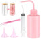 5 Pcs Snow Globe Tumbler Supplies, Snowglobe Tumbler Kit DIY Tool Set Gift for Making Glitter Snow Globe Cup (Pink)