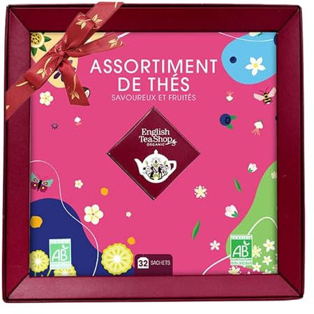 English Tea Shop Coffret Thé à Offrir Bio 32 Sachets Assortiment