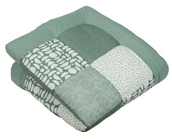 ULLENBOOM Krabbeldecke für Baby 100x100 cm - Dick und weich gepolstert | Außenmaterial: 100% Baumwolle, Alle Materialien OEKO-TEX zertifiziert, Made in EU, Schadstoffgeprüft und waschbar