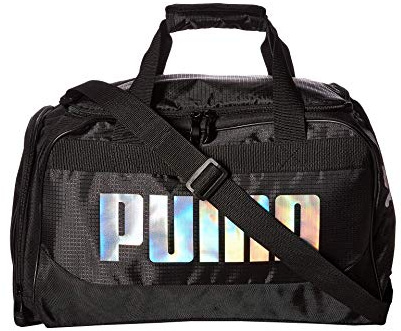 PUMA Damen Evercat Candidate Duffel Bag Sport-Tragetaschen, Schwarz/irisierend, Einheitsgröße