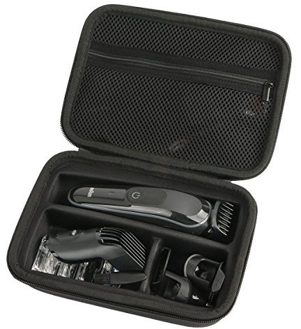 Khanka Hart Tasche für Braun Haarschneider HC5090/BT5065 /BT5242/HC5050/BT5090/BT7240 Barttrimmer Trimmer Haarscherer Haarschneidemaschine Rasierer.(Nur Tasche)