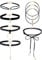 Tpocean 6 Stück Schwarze Samt Choker Halskette Set Gothic Punk Leder Gold Legierung Anhänger Charm Choker Layered Schnur Halsband Halskette für Frauen Mädchen