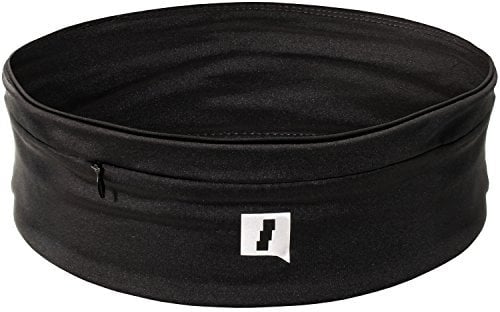 CampTeck U6701 Laufgürtelbeutel Fitness-Taillenpackung Sportgürtel zum Laufen, Gehen, Wandern, Radfahren - Schwarz - Mittel 71-81 cm