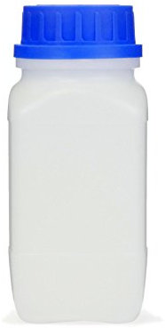 Bouteille avec bouchon à vis - Flacon de laboratoire avec couvercle, transparent, 500 ml