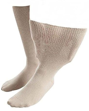 SockShop IOMI Footnurse - Mens & Womens Unisex Extra Wide Soft Cotton Oedema Socks for Swollen Feet
