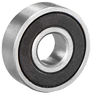 sourcing map Rillenkugellager 608RS Double Versiegelt 8mm x 22mm x 7mm Chromstahl DE de