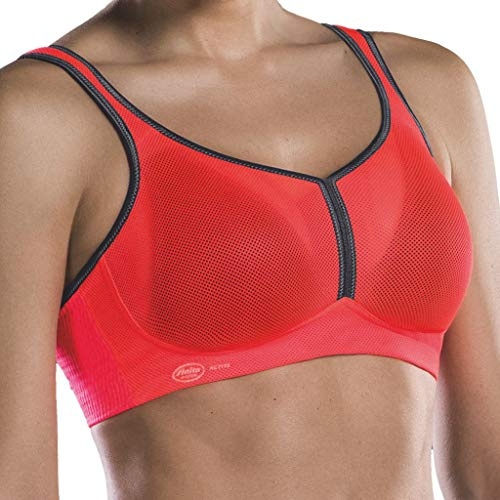 Anita Active Damen Sport-BH Sport-BH, per Pack Mehrfarbig (Coralle/anthrazit 595), 80A(Herstellergröße: 80A)