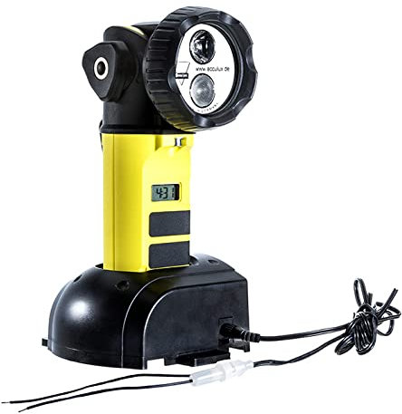 AccuLux 458781 - HL 35 EX HIGH POWER LED-Knickkopf-Handleuchte, EX-geschützte Handleuchte IP 67 für den Einsatz in Gas- und Staub-explosionsgefährdeten Bereichen