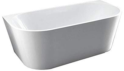 Freistehende Badewanne NOVA Acryl Weiß - 170 x 80 cm- Farbe:Weiß Glänzend