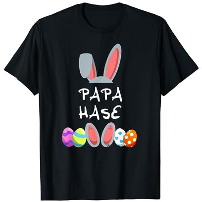 Papa Hase Osterhase Partnerlook Outfit Geschenk Männer Ostern T-Shirt