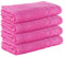 StickandShine 4er Set Premium Frottee Saunatuch 80x200 cm in pink in 500g/m² aus 100% Baumwolle
