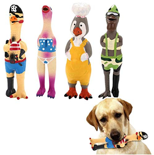 Bongles Schreien Gummi-Huhn Spielzeug Für Hunde Lustiges Spielzeug Latex Quietsche Chew Ausbildung Pet Products Random Color