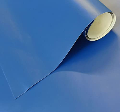 Möbelfolie Matt Selbstklebende Folie Vynil Plotterfolie 40X300 cm Mobelklebefolie Selbstklebende Folie Matt für Wand Küche Fliesen Wasserdicht (Blau)
