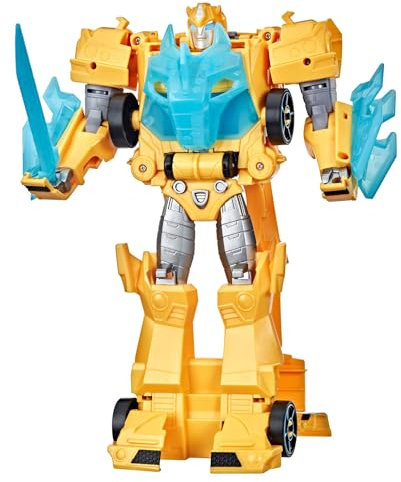 Transformers Spielzeug Bumblebee Cyberverse Adventures Roll N’ Change Bumblebee Action-Figur zum Anschieben, ab 6 Jahren, 25 cm, F2730, Multi