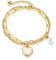 OSTAN Damen Armband Edelstahl Armbänder mit Herz Anhänger (Herz Anhänger Gold)