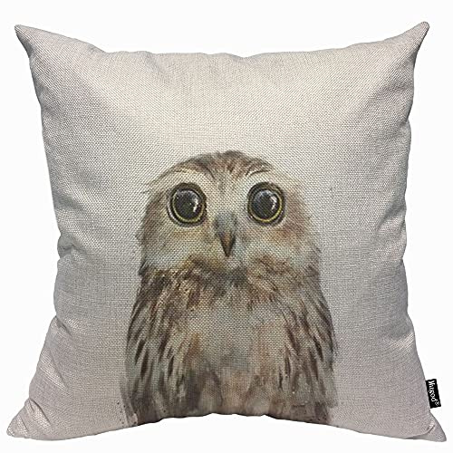 Mugod Niedlicher Adler-Kissenbezug, Tiermode, abstrakte Kunst, niedliche Eule, Wildtier-Kissen, Kissenbezug für Männer und Frauen, dekoratives Zuhause, Sofa, Stuhl, Couch, 45 x 45 cm