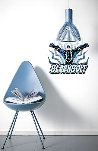 Komar Marvel Wandtattoo Blackbolt Comic Classic - 50 x 70 cm (Breite x Höhe) - 1 Teile - König von Attilan, Deco-Sticker, Wandaufkleber, Wandsticker, Wanddeko, Kinderzimmer - 14082h