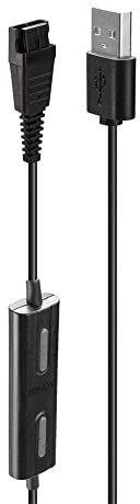 LINDY 42751 USB-Headset-Adapter Typ A auf Schnellkupplung