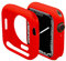 Miimall Funda Compatible con Apple Watch Series 7 45mm, [SIN protector de pantalla] TPU Anti-Rasguños Protección Carcasa para iWatch Series 7 45mm-Rojo