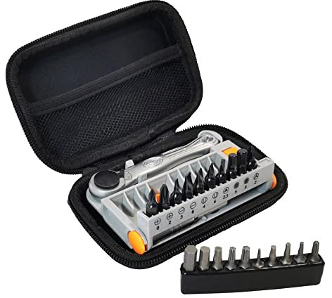 Red Loon Fahrradwerkzeug Werkzeugset Multifunktionswerkzeug Bike Tool 22tlg Mini Ratsche Umschaltknarre Bit Set Fahrrad Multitool