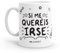Puterful - Taza minimal con frase Si me queréis irse - Tazas originales para café - Resistente al microondas y lavavajillas