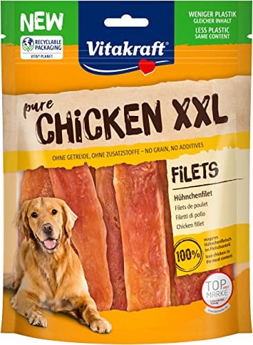 Vitakraft fleischiger Hundesnack Chicken Hühnchenfilet XXL (1x 250g)