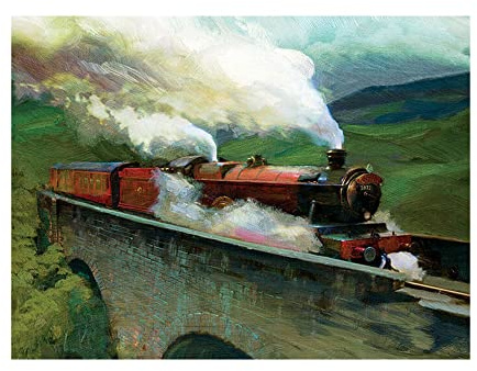Harry Potter Impression sur toile Poudlard Express (60 x 80 cm) (Multicolore)