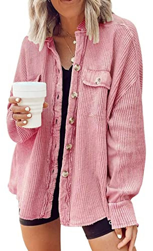 Frauen FrüHling Und Herbst Solide Farbe Jacke Mode LäSsig Revers Tasche SpleißEn UnregelmäßIge Shirt T-Shirt Frauen