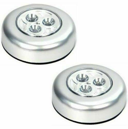 Buystarget 2X Ultra Bright LED Push Night Light Under Cupboard Cabinet Stairs Shelf Stick