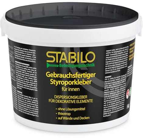 Styroporkleber 5kg | Dispersionkleber | Montagekleber | Korkkleber | Fliesenkleber | Kleber für innen