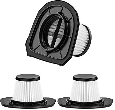 HEPA-Filter, 3 Stück, Waschbar, Wiederverwendbar, Austauschbar, Geeignet für Marke Portutif V1 8000pa kabelloser Handstaubsauger, Hocheffizienter Filter, Staubmüll, Tierhaare