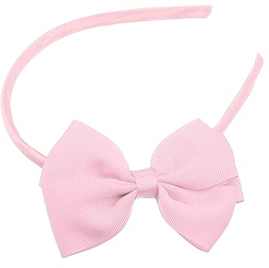 VOCOSTE Bandeau Avec Nœud Rose Clair 1pc Pour Adolescent Polyester | Taille: 15x11.2cm, Taille Noeud: 10.2x8.3cm, Fête, Anniversaire, Concert, Quotidien, Durable, Sans Dents, Fixation Ferme