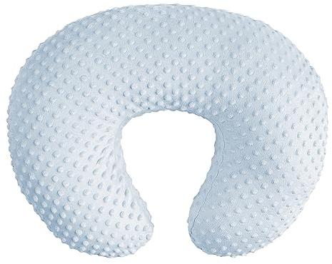 OWLOWLA Nursing Pillow Cover, Breastfeeding Pillow Slipcover Fits Nursing Pillow for Baby Boy Girl(Baby Blue)