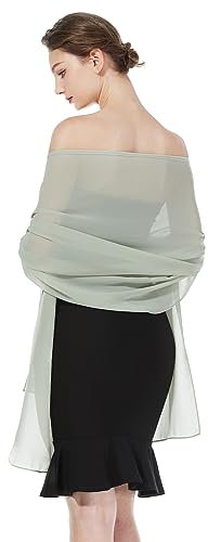 BEAUTELICATE Chiffon Schal Stola Damen Festlich Elegante Tücher Schultertuch Stola für Abendkleider Braut Festlich Sommer Hochzeits