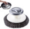 Stahlwolle-Schrubber, Topfreiniger, Schrubber Mit Ergonomischem Griff, Scheuerbürsten, Reinigungsmittel Für Töpfe, Pfannen, Grills, Spüle, Wasserhahn, Teller, Dunstabzugshaube