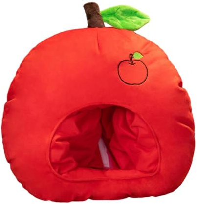 Aymzbd Bequeme Plüsch Apfelhut Party für Bühnenauftritte, Karneval, Maskerade